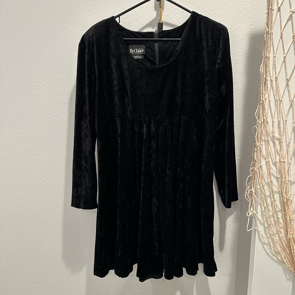 BCBG Elegant Black “Velvet” Dress size 11